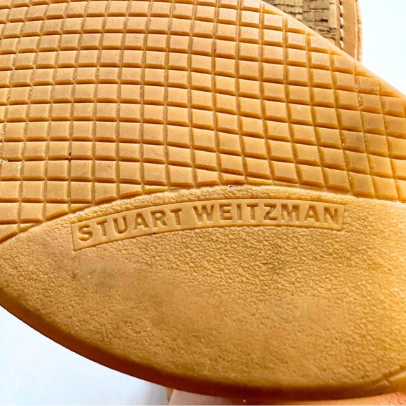 SOLD - Stuart Weitzman Size 8.5 Wedge Sandals $395 Platform Cork Mules Slides - Picture 3 of 12
